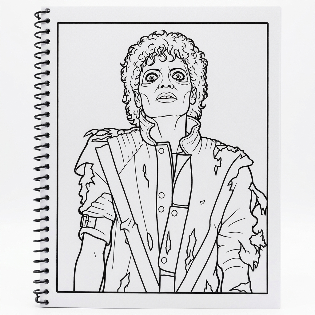 The King of Pop Coloring Book: Iconic Moments