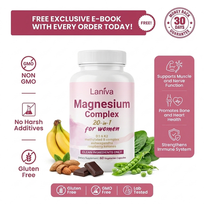 Magnesium Complex for Women — 20-in-1 Formula, 800mg